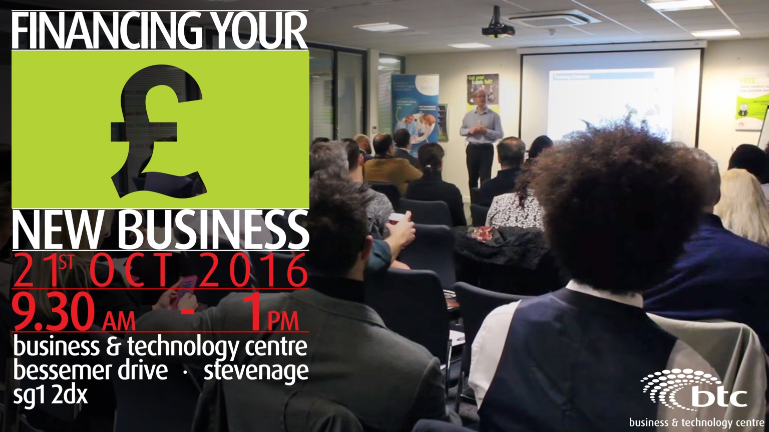 Finance Seminar for New Business Owners – 21st October in Stevenage