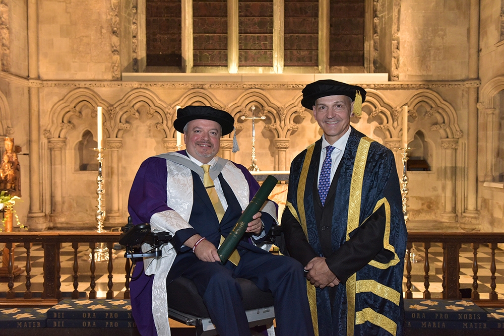 Influential disability champion honoured by University of Hertfordshire urges graduates to discover their purpose